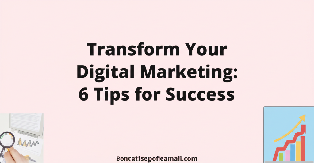 Transform Your Digital Marketing: 6 Tips for Success