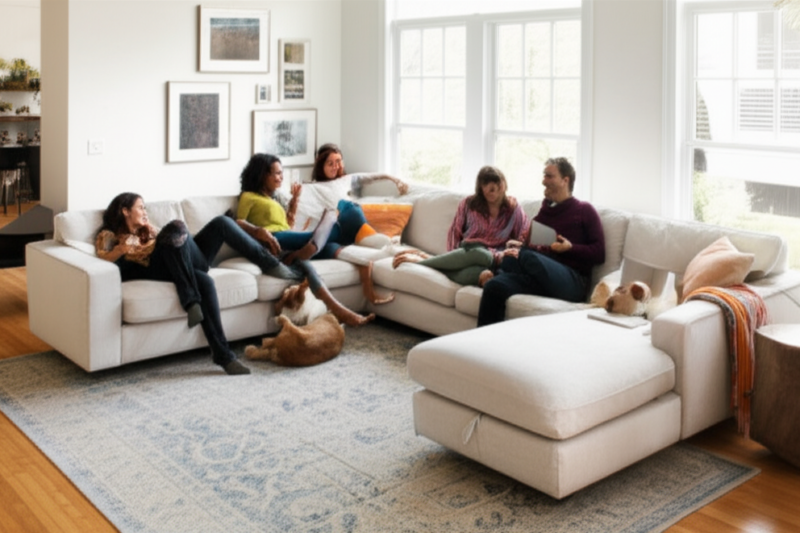 Customize Your Comfort: The Sandwich Sectional Sofa