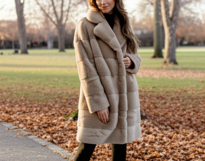Stay Warm in Style: Angashion Fuzzy Faux Fur Coat